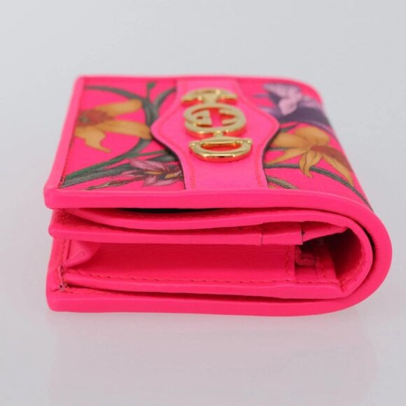 Authentic GUCCI Flora Zumi Leather Wallet bst477-022826 - Picture 5 of 16